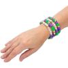 Fun Express Mardi Gras Pony Bead Bracelets – 24 Pieces
