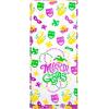 Fun Express Medium Mardi Gras Icons Cellophane Treat Bags – 12 Pieces – 5″ x 11 1/2″