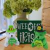 Fun Express St. Patrick’s Day Stuffed Animal Bears Holding Shamrocks – 12 Plush Toys