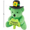 Fun Express St. Patrick’s Day Stuffed Animal Bears Holding Shamrocks – 12 Plush Toys