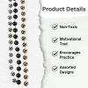Gold, Black and Silver Bead Necklaces (set of 48) Bulk Mardi Gras Supplies(30″)