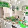 Jumbo Glitter Four-Leaf Clover Cutouts – 6 Pack – St. Patricks Day Decor – 20 Inch Size