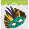Oriental Trading 12-Piece Assorted Colorful Mardi Gras Masks – 11.75″. x 7.74″ | Multicolor Feather Design Mardi Gras Mask, Perfect Masks for Masquerade Party, Party Supplies & Party Favors