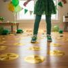 St. Patrick’s Day Gold Coin Floor Clings, 13 Piece
