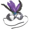 Fun Express – Feathered Masquerade Masks for Mardi Gras – Apparel Accessories – Costume Accessories – Masks – Mardi Gras – 12 Pieces Multicolored