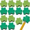 Fun Express 3/4″ Mini St. Patrick’s Day Shamrock-Shaped Rubber Eraser Pencil Toppers – 24 Pieces