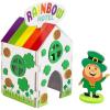 Fun Express 3D St. Patrick’s Day Lucky Leprechaun Hotel Trap Craft Kit – Makes 12 Complete Kits for Kids Classroom Activities & Party Supplies | Easy DIY Foam Crafts for Preschool Projects