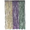 Fun Express Bulk Mardi Gras Bead Necklaces (set of 144 in purple, gold and green) Party and Parade Supplies
