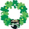 Fun Express Foam Shamrock Wreath Craft Kit – Makes 12 – St. Patrick’s Day Crafts for Kids