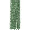 Fun Express Green Metallic Beads Necklaces – Bulk Set of 48 – Mardi Gras Beads