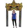 Fun Express Mardi Gras Mask Arch – Party Decor – 1 Piece