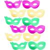 Fun Express Mardi Gras Mask Metallic Foil Wall Cutouts – 12 Pieces(Foil Mask)