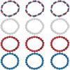 Fun Express Patriotic Mardi Gras Beaded Bracelets – 24 Pc
