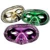 Fun Express Rhode Island Novelty – Mardi Gras Metallic Half Mask