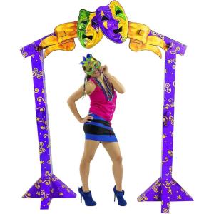 Fun Express – 3D Bourbon Street Arch Way for Mardi Gras – Party Decor – Large Decor – 1 Piece