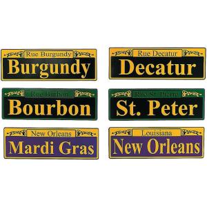 Fun Express – Cardboard Cutout Signs for Mardi Gras – Party Decor – Wall Decor – 6 Pieces