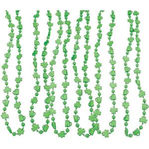 Fun Express – Shamrocks And Mugs Shaped Bead Necklaces for St. Patrick’s Day – Jewelry – Mardi Gras Beads – St. Patrick’s Day – 48 Pieces