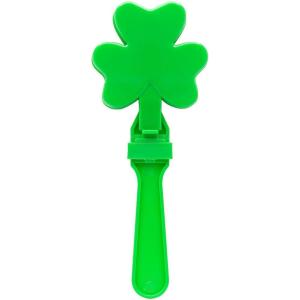 Fun Express 2 3/4″ x 7″ St. Patrick’s Day Shamrock Plastic Clappers – 12 Pieces