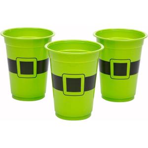 Fun Express 4 1/2″ 16 oz. Bulk 50 Pieces St. Patrick’s Day Leprechaun Disposable Plastic Cups