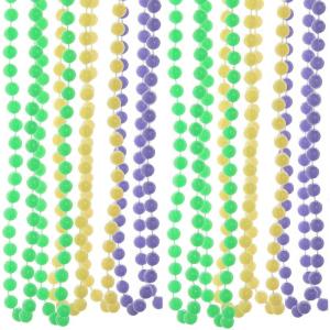 Fun Express GID MARDI GRAS BEADS – Jewelry – 48 Pieces