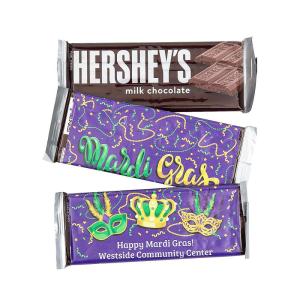 Fun Express Personalized Mardi Gras Candy Bar Labels – 12 Pieces