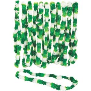 Fun Express Tri-Color St. Patrick’s Day Plastic Leis – 36″ (Pack of 12) – Unique & Eye-Catching Design – Perfect for Parties, Parades & Celebrations