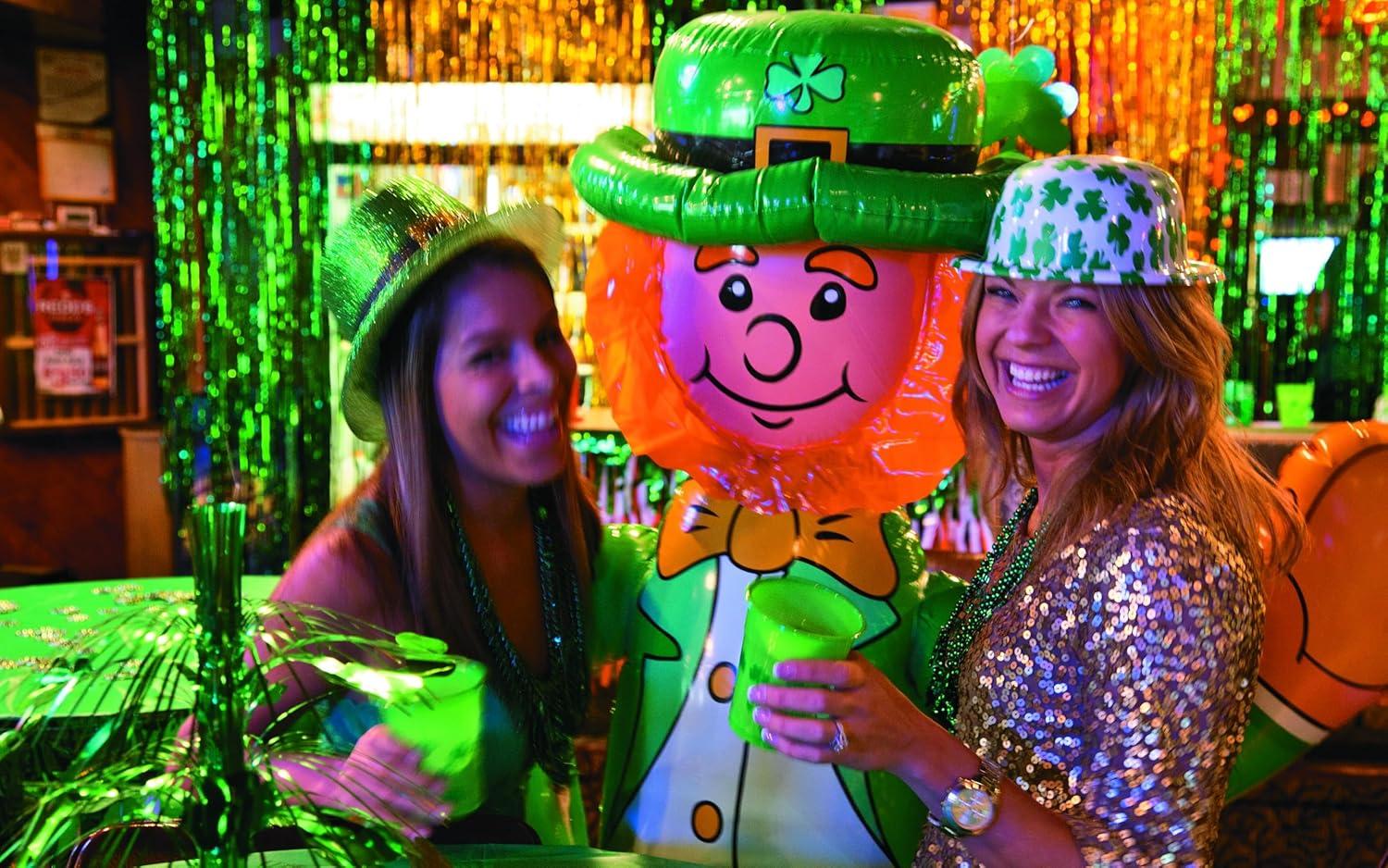 image:imageFun Express Bulk Green Glitter Leprechaun Top Hats 72 Hates St Patricks Day Celebration Accessories