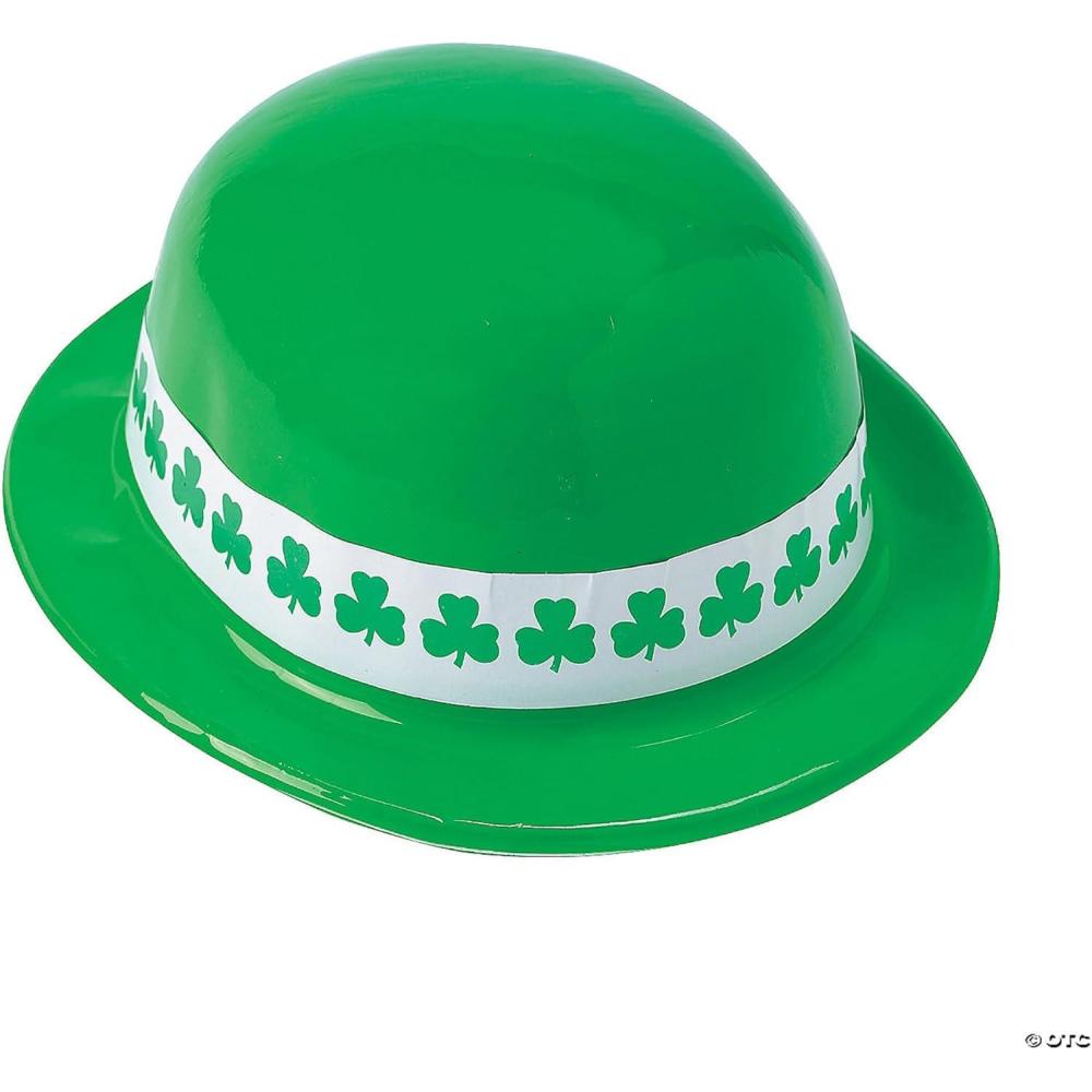 image:imageFun Express Green Derby Hats Wband for St Patricks Day Apparel Accessories Hats Party Hats St Patricks Day 12 Pieces