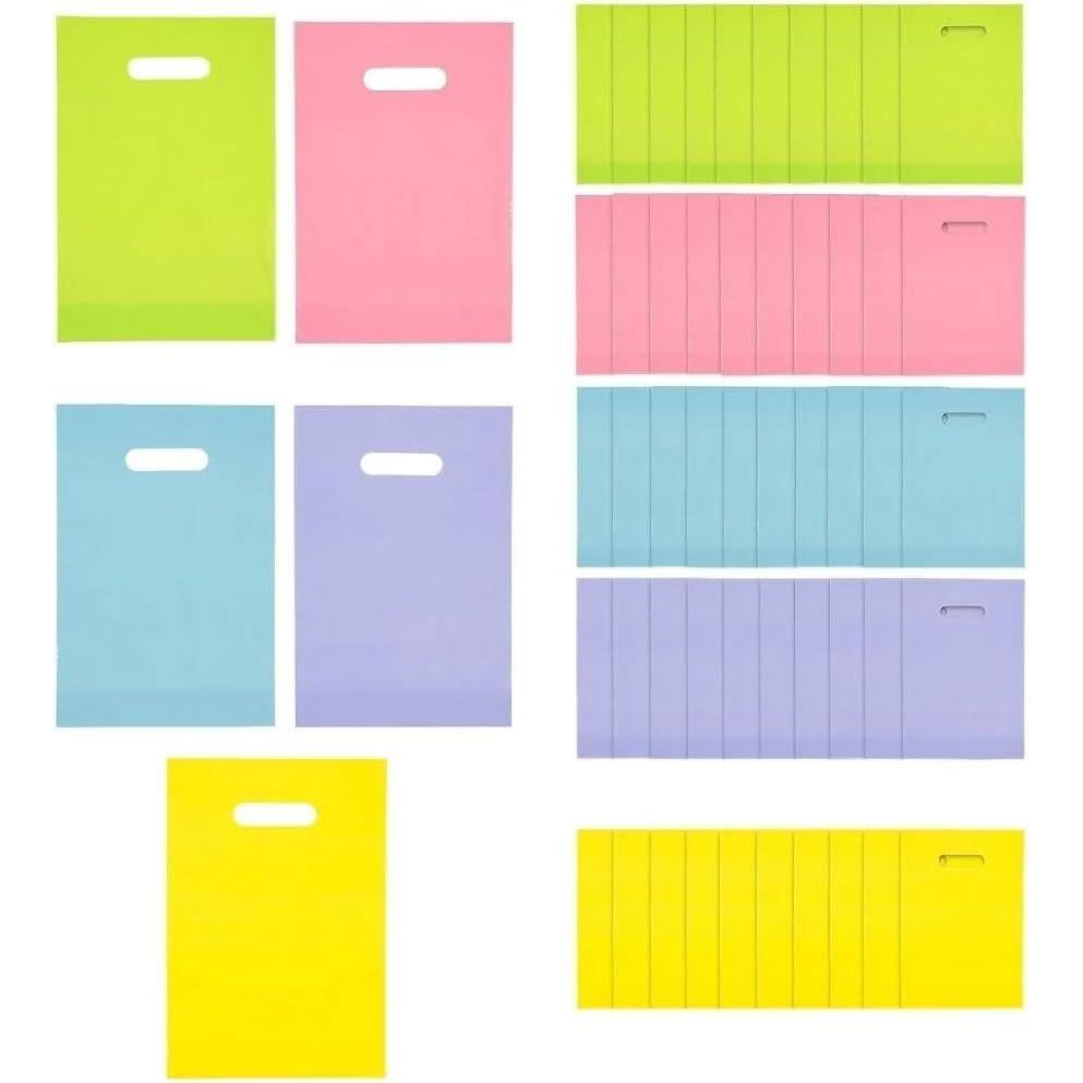 image:imageFun Express Pastel Plastic Bags for Easter Party Supplies Plastic Bags Easter 50 Pieces