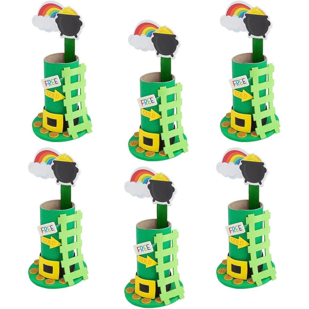 image:imageFun Express Leprechaun Trap Craft Kit  Makes 48 DIY St Patricks Day Crafts for Kids Classroom Activities  Bulk STEM Engineering Project with Paper Tubes amp Foam Pieces for Preschool to Elementary
