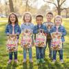 12″ x 17″ Bulk Easter Candy Plastic Goody Bags for 50