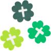 Bulk Religious St. Patrick’s Day Clover Mini Erasers, 300 Pieces