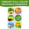 Fun Express 1 1/2″ Bulk 72 Pieces Religious St. Patrick’s Day Temporary Tattoos