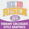 Fun Express 14″ X 18″ Large Religious Easter He Is Risen Polyester Drawstring Backpacks – 12 Pieces