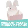 Fun Express 2 1/2″ x 6 1/2″ Pastel Easter Bunny Character Popcorn Boxes – 24 Pieces