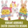 Fun Express 26 Pieces Easter Bunny & Chicks Indoor or Outdoor Mini Golf Game for 4