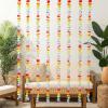 Fun Express 35 3/4″ x 9 Ft. 2″ St. Patrick’s Day Pot of Gold Rainbow Metallic Fringe Door Curtain(Assorted)