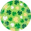 Fun Express 7 1/4″ St. Patrick’s Day Shamrocks Disposable Paper Dessert Plates – 24 Count