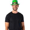 Fun Express 9 3/4″ x 11 1/2″ St. Patrick’s Day Green Plastic Leprechaun Top Hats – 12 Pieces