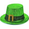 Fun Express Bulk Green Glitter Leprechaun Top Hats – 72 Hates – St Patrick’s Day Celebration Accessories