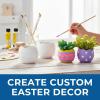 Fun Express DIY Easter Egg-Shaped Ceramic Planters – Creative Spring & Easter Décor for Personalized Gardening Projects Crafting Fun & Home Décor – Perfect for Kids Adults & Plant Lovers – 12 Pieces