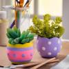 Fun Express DIY Easter Egg-Shaped Ceramic Planters – Creative Spring & Easter Décor for Personalized Gardening Projects Crafting Fun & Home Décor – Perfect for Kids Adults & Plant Lovers – 12 Pieces