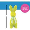 Fun Express Easter Bunny Decorations Set of 3 – Large 11.5 Inch Flocked Foam Figurines in Pink Blue Yellow | Spring Tabletop Centerpiece for Home Mantel Holiday Decor | Colorful Easter Rabbit Set