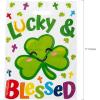 Fun Express Large Plastic Religious St. Patrick’s Day Goody Bags, 50 Piece