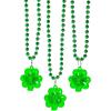 Fun Express Light-Up St. Patrick’s Day Shamrock Necklaces, 12 Pieces