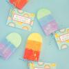Fun Express Sidewalk Chalk for Kids – 12 Piece Ice Cream Popsicle Shaped Multicolor Chalk Set for Toddlers & Children | Non-Toxic Washable Outdoor Art Supplies Easter Summer Activities & Party Favors