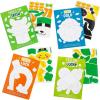 Fun Express St. Patrick’s Day Sticker by Number Sheets – 24 Pc.