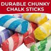 Fun Express Stripe & Polka Dot Sidewalk Chalk – 20 Pieces – Easter Basket Stuffer