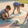 Fun Express Stripe & Polka Dot Sidewalk Chalk – 20 Pieces – Easter Basket Stuffer