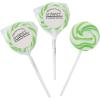 Green and White Swirl Pops Suckers – 24 Individually Wrapped Lollipops – St. Patrick’s Day, Party and Candy Buffet Supplies